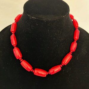 Red Beaded Necklace